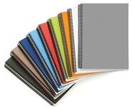 Spiral notebooks in bold colors
