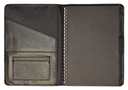 Faux leather bound journals with refillable notebooks